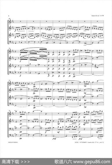 SonatineOp.137No1（四重奏总谱）