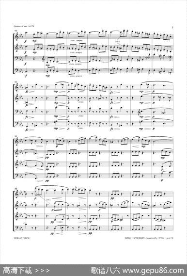 SonatineOp.137No1（四重奏总谱）