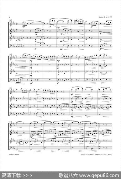 SonatineOp.137No1（四重奏总谱）