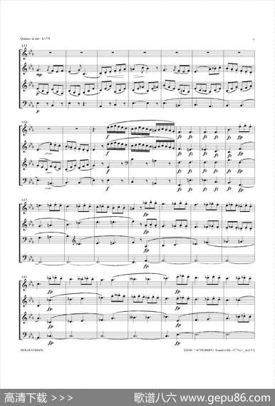 SonatineOp.137No1（四重奏总谱）