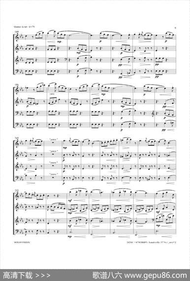 SonatineOp.137No1（四重奏总谱）