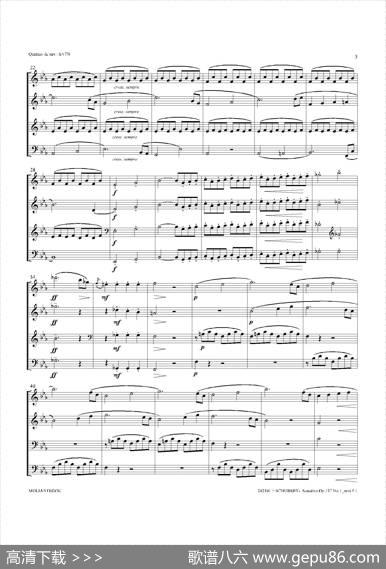 SonatineOp.137No1（四重奏总谱）