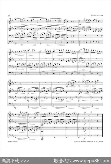 SonatineOp.137No1（四重奏总谱）