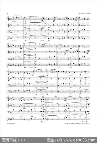 SonatineOp.137No1（四重奏总谱）