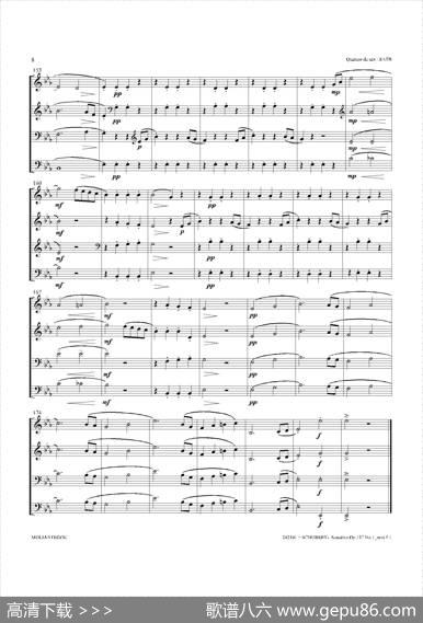 SonatineOp.137No1（四重奏总谱）
