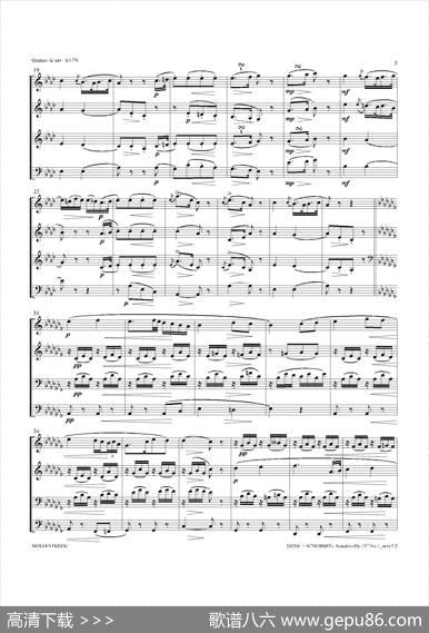 SonatineOp.137No1（四重奏总谱）