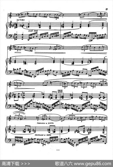 Sonata（萨克斯+钢琴伴奏）