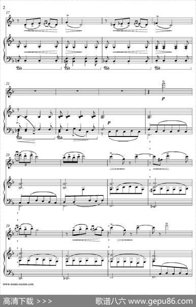 Notturno（Borodin作曲版）（长笛+钢琴伴奏）|Borodin
