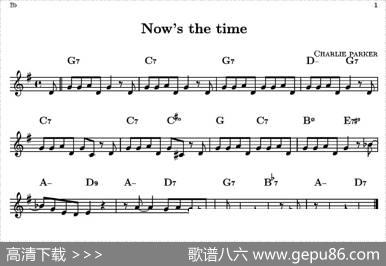 Now'sTheTime（单簧管）