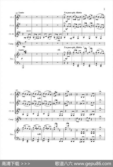 RondoCaprichoso（单簧管三重奏）