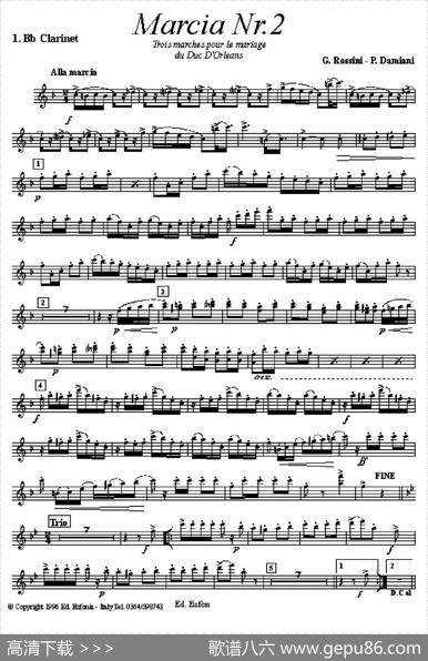 MarciaNr2（单簧管）|Rossini