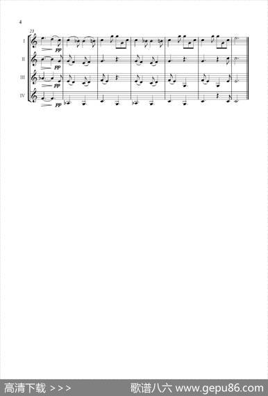 DosPiezasdeAlexanderScriabin（单簧管四重奏）