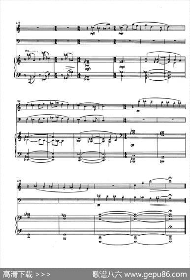 Trio（巴松、双簧管与钢琴三重奏总谱）|安德列·普列文(AndrePrevin)