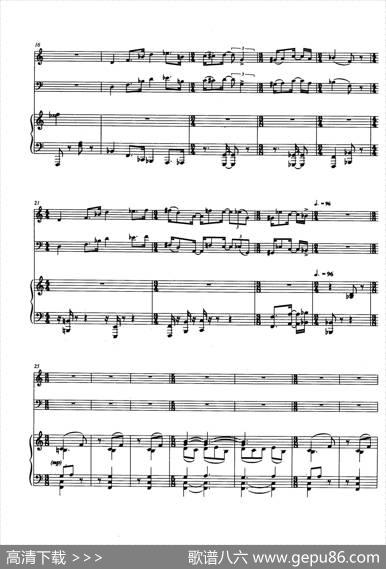 Trio（巴松、双簧管与钢琴三重奏总谱）|安德列·普列文(AndrePrevin)