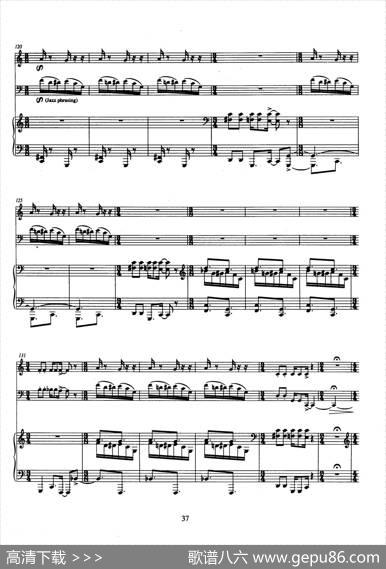 Trio（巴松、双簧管与钢琴三重奏总谱）|安德列·普列文(AndrePrevin)