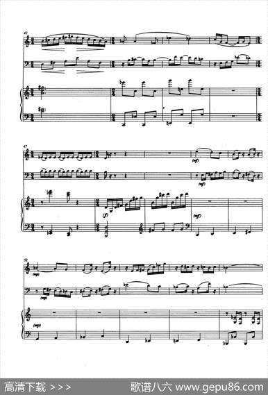 Trio（巴松、双簧管与钢琴三重奏总谱）|安德列·普列文(AndrePrevin)