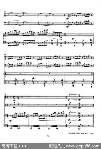 Trio（巴松、双簧管与钢琴三重奏总谱）|安德列·普列文(AndrePrevin)