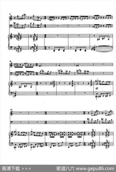 Trio（巴松、双簧管与钢琴三重奏总谱）|安德列·普列文(AndrePrevin)