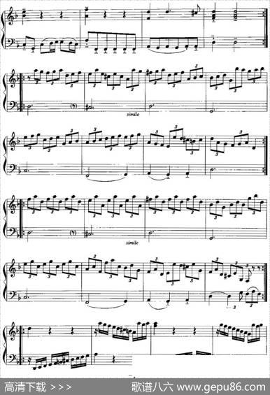 手风琴复调作品：萨拉班德舞曲|G.F.亨德尔