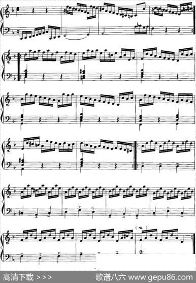 手风琴复调作品：萨拉班德舞曲|G.F.亨德尔