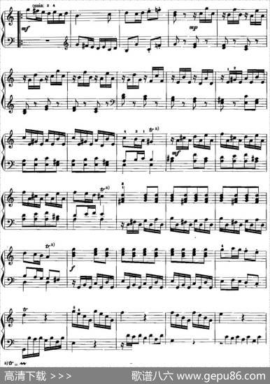 手风琴复调作品：奏鸣曲|G.F.亨德尔