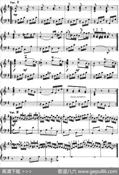 手风琴复调作品：奏鸣曲（J.C.巴赫作曲版、Op.5，No.3）|J.C.巴赫