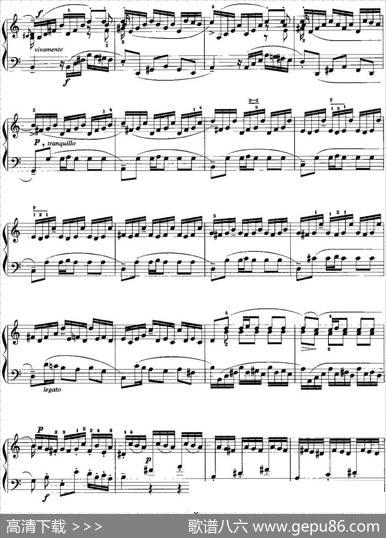 手风琴复调作品：前奏曲（选自第二英国组曲）|J.S.巴赫
