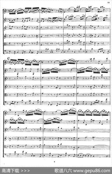 CONCERTOADUEVIOLINI.（巴赫D小调二重协奏曲总谱）|J·S·Bach