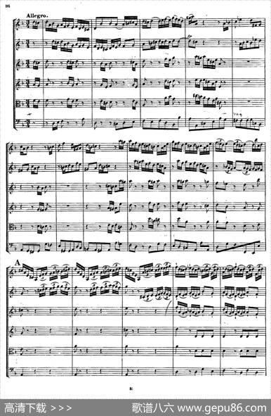 CONCERTOADUEVIOLINI.（巴赫D小调二重协奏曲总谱）|J·S·Bach