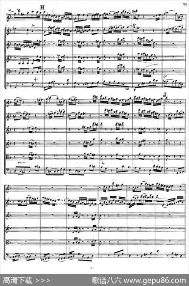 CONCERTOADUEVIOLINI.（巴赫D小调二重协奏曲总谱）|J·S·Bach