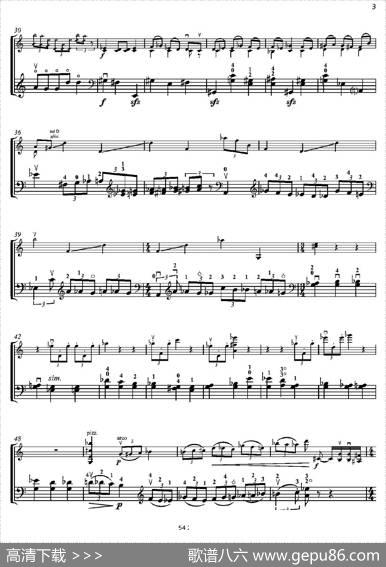 Duoconcertante（炫技二重奏）（小提琴+低音提琴二重奏）|潘德雷茨基（PENDERECKI）