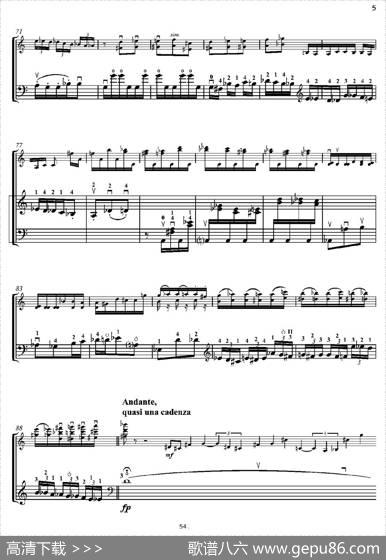 Duoconcertante（炫技二重奏）（小提琴+低音提琴二重奏）|潘德雷茨基（PENDERECKI）