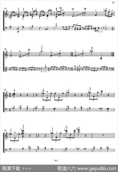 Duoconcertante（炫技二重奏）（小提琴+低音提琴二重奏）|潘德雷茨基（PENDERECKI）