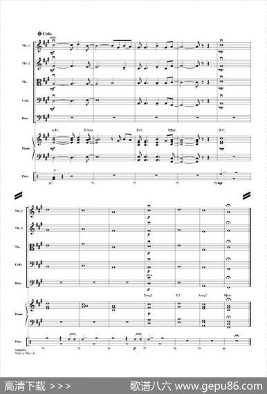 VIVALAVIDA（总谱）