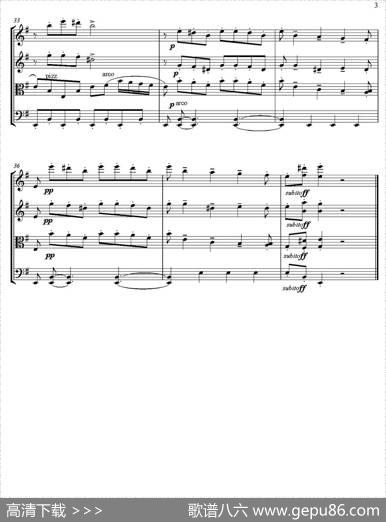 DanceoftheLittleSwans（四只小天鹅）（弦乐四重奏）