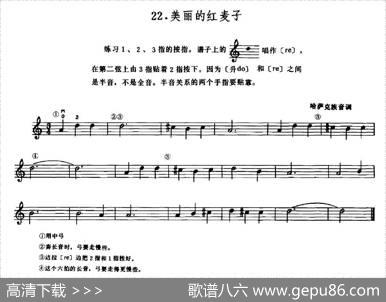 学琴之路练习曲28、美丽的红麦子