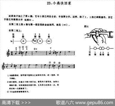 学琴之路练习曲29、小燕快回家