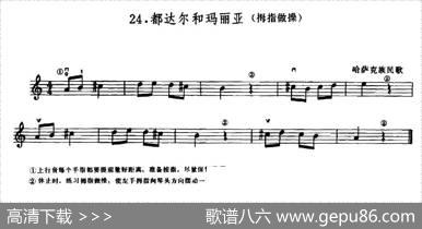 学琴之路练习曲24、都达尔和玛丽亚