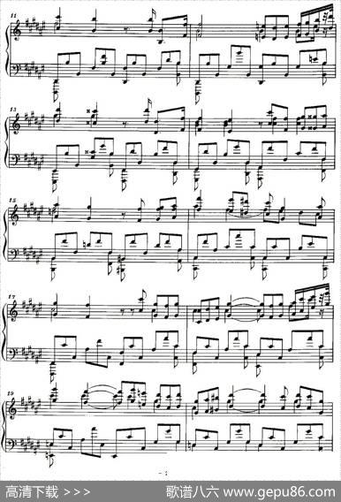 Etude（斯克里亚宾练习曲作品8降d小调练习曲第12首）