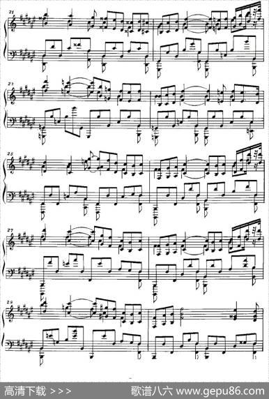 Etude（斯克里亚宾练习曲作品8降d小调练习曲第12首）