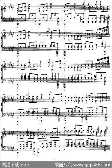 Etude（斯克里亚宾练习曲作品8降d小调练习曲第12首）