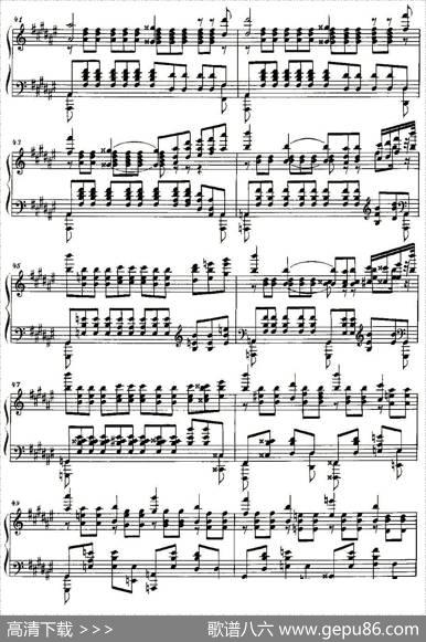 Etude（斯克里亚宾练习曲作品8降d小调练习曲第12首）