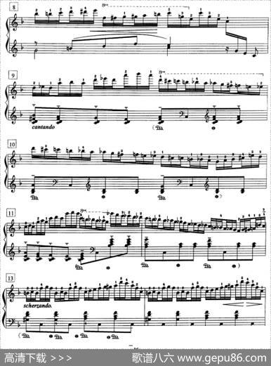 钢琴教程第七级练习曲（Op.72No.6）|莫什科夫斯基