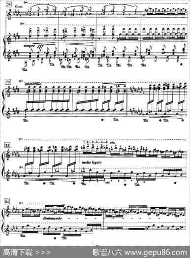 钢琴教程第八级练习曲（森林的呼啸）|李斯特