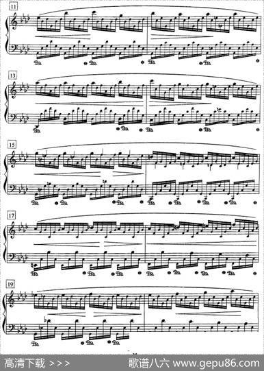 钢琴教程第八级练习曲（Op.25No.1）|肖邦