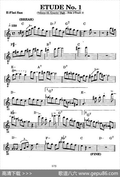 ETUDENo.1（中音萨克斯超吹练习曲）