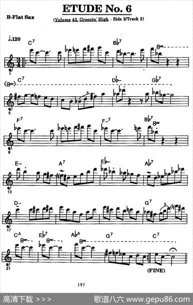 ETUDENo.6（高音萨克斯超吹练习曲）