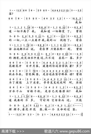 生命的过客（孙世彦词曲） - 孙世彦|孙世彦