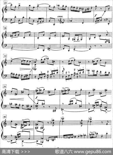 钢琴教程第八级复调曲（前奏曲与赋格Op.87No.2）|肖斯塔科维奇