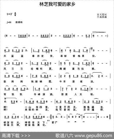 林芝我可爱的家乡 - 雷天德|许森林